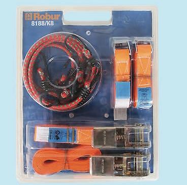 FASCE SERRAGGIO E FUNI ELASTICHE KIT 8 PZ. ROBUR 8188/K8