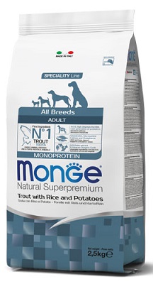 DOG ALL BREEDS KG 2,5 TROTA  MONGE