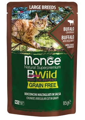BWILD BUSTA LARGE BREEDS BUFALO CON ORTAGGI GR 85 MONGE