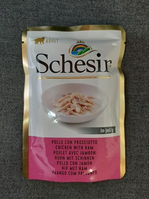 CAT ADULT BUSTA G 85 POLLO CON PROSCIUTTO SCHESIR