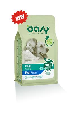 DRY DOG ADULT LARGE PESCE KG 3 OASY
