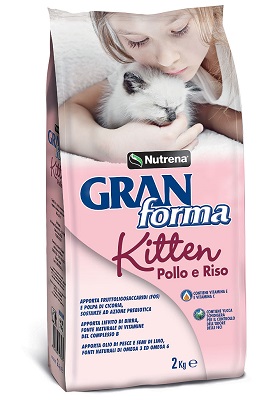 KITTEN GATTO CON POLLO E RISO 2 KG GRANFORMA