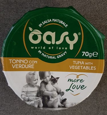WET CAT MORE LOVE CUP GR.70 TONNO CON VERDURE OASY