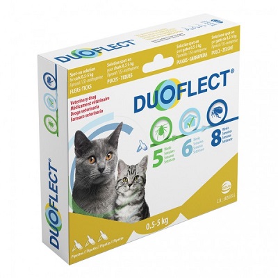 GATTO 1-5 KG. 3 PIPETTE DA 0,4 ML DUOFLECT
