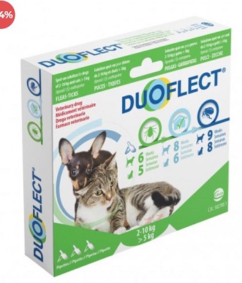 CANE 2-10 KG 3 PIP DA 0,7 ML, GATTO 2-10 KG  >5 KG DUOFLECT