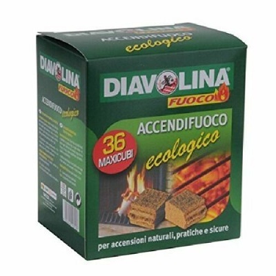 DIAVOLINA ACCENDIFUOCO NATURALE 36 MAXI CUBI