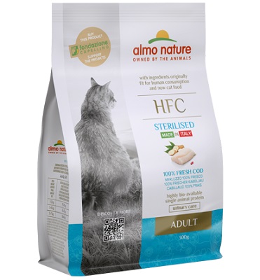 HFC CAT 300 GR ADULT STERILIZED MERLUZZO ALMO NATURE