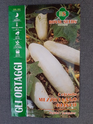 BUSTA ORTO CETRIOLO MEZZO LUNGO BIANCO RS