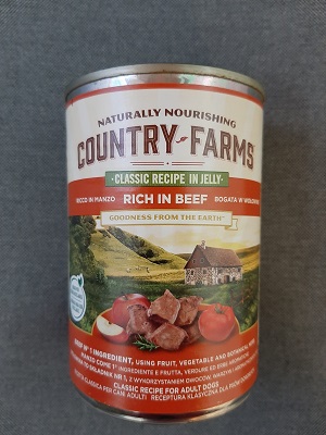 COUNTRY FARMS WET DOG CLASSIC MANZO 400 GR