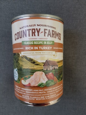 COUNTRY FARMS WET DOG CLASSIC TACCHINO 400 GR