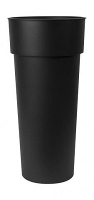 VASO DUO CM 38 CON CONTAINER NERO