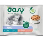 WET CAT BOCCONCINI MULTIPACK ADULT TONNO/SALMONE 4X85 GR OASY