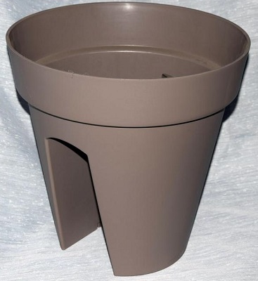 VASO CAPRI VARANDA CM 30 H 30 TORTORA