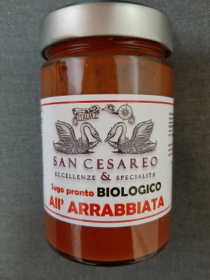 SUGO ARRABBIATA BIOLOGICO DA 300 GR