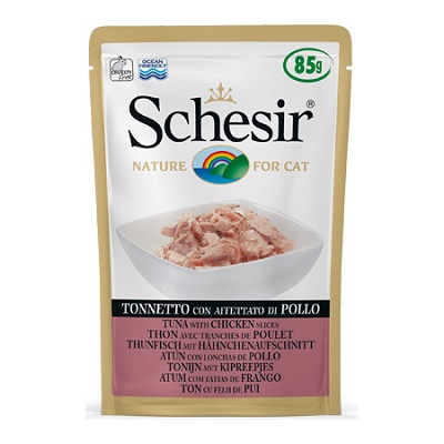 CAT ADULT BUSTA G 85 TONNETTO CON AFFETTATO DI POLLO SCHESIR