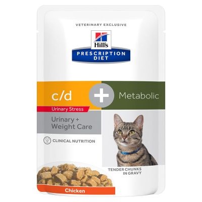 PD GATTO C/D URINARY STRESS+METABOLIC POLLO 85 GR