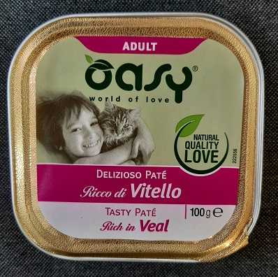 WET CAT DELIZIOSO PATE' ADULT VITELLO VASCHETTA GR 100 OASY
