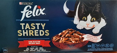 FELIX TASTY SHREDS PZ 44 X 80 GR