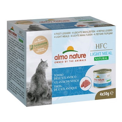 HFC NATURAL LIGHT MEAL CAT 4X50 GR TONNO DELL'ATLANTICO ALMO NATURE