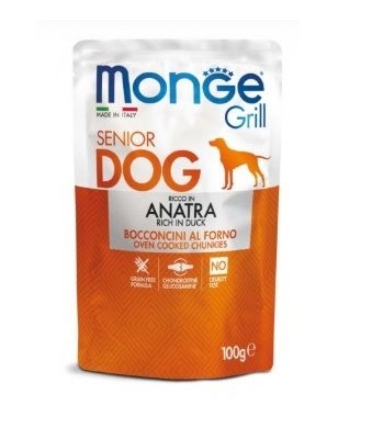 DOG GRILL SENIOR GR 100 ANATRA MONGE