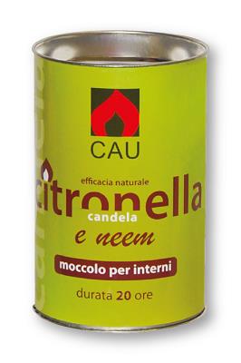CANDELA CITRONELLA E NEEM ECO CAU H 10 x 6,5 CM  CERERIA UMBRA