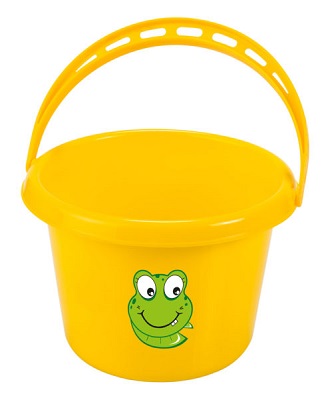 SECCHIELLO KIDS GARDEN GIALLO IN PLASTICA STOCKER