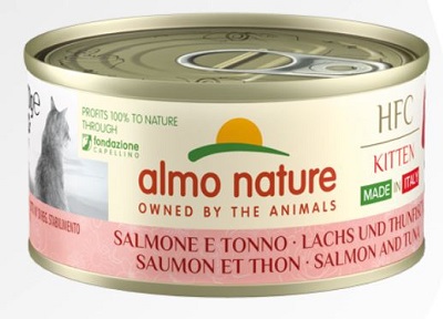 HFC COMPLETE CATS 70 GR KITTEN SALMONE E TONNO ALMO NATURE