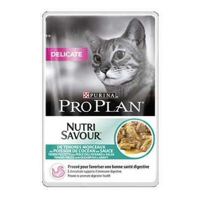 PRO PLAN DELICATE CAT GR 85 PESCE DELL'OCEANO PURINA