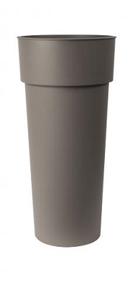 VASO DUO CM 38 CON CONTAINER TORTORA