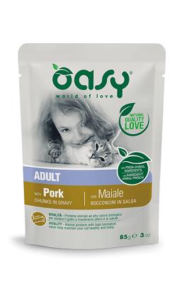 WET CAT BOCCONCINI ADULT MAIALE GR.85 OASY