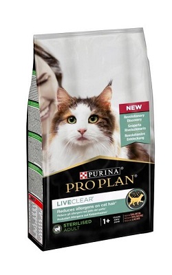 PRO PLAN LIVECLEAR STERILISED ADULT KG 1,4 SALMONE PURINA