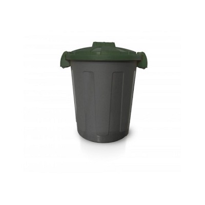 BIDONE DUSTY L 25 C/COP+MANIGLIE VERDE