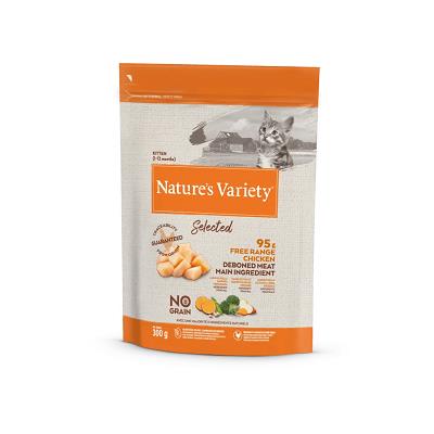 SELECTED CAT NO GRAIN KITTEN POLLO GR 300 NATURE'S VARIETY