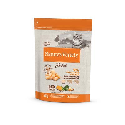 SELECTED CAT NO GRAIN STERILIZED POLLO GR 300  NATURE'S VARIETY