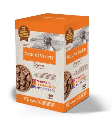 MULTIPACK 150GRX4 ORIGINAL DOG MINI ADULT PATE' NATURE'S VARIETY