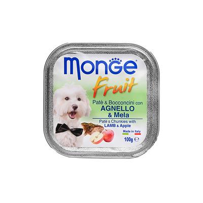 FRUIT DOG AGNELLO E MELA GR 100 MONGE