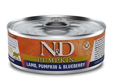 N&D WET CAT PUMPKIN AGNELLO ZUCCA E MIRTILLO GR 80