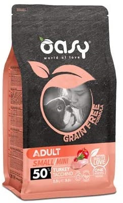 DRY DOG GRAIN FREE ADULT SMALL/MINI TACCHINO KG 2,5  OASY