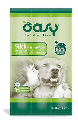SNACK DOG STICK CON CONIGLIO 3X12 GR OASY