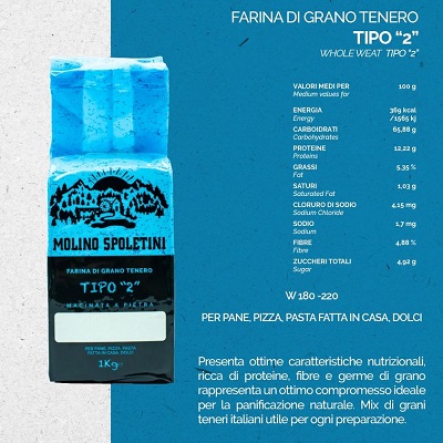 FARINA TIPO 2 KG 1 MOLINO SPOLETINI
