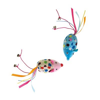 SET 2 TOPOLINI CON CODA 7X3 CM