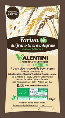 FARINA DI GRANO TENERO INTEGRALE KG 1 VALENTINI