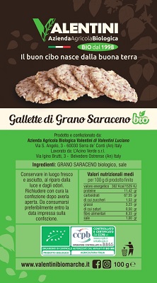 GALLETTE DI GRANO SARACENO GR 100 VALENTINI