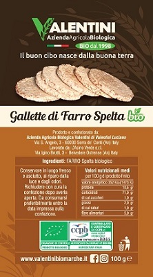 GALLETTE DI FARRO SPELTA GR 100 VALENTINI