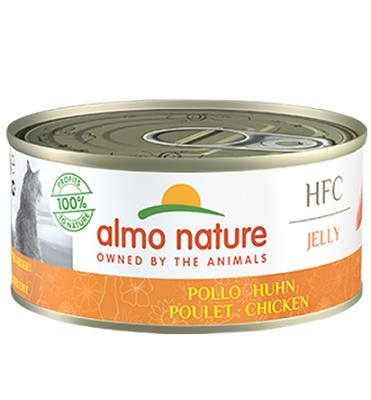 ALMO NATURE HFC JELLY CATS GR 150 POLLO