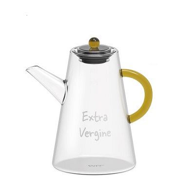 OLIERA VETRO BOROSILICATO 500 ML MANICO GIALLO