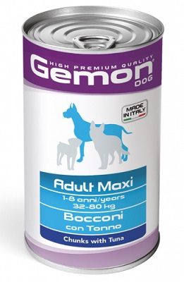 DOG ADULT TONNO GR 1250 GEMON