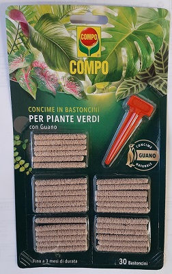 CONCIME IN BASTONCINI PER PIANTE VERDI PZ 30 COMPO