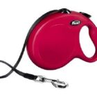 GUINZAGLIO L FETTUCCIA 8 MT ROSSO FLEXI