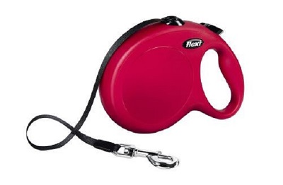 GUINZAGLIO L FETTUCCIA 8 MT ROSSO FLEXI